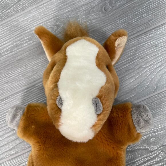 The Puppet Company Brown Pony Horse Long Sleeve Plush Stuffed Animal Pretend Toy - Picture 8 of 12
